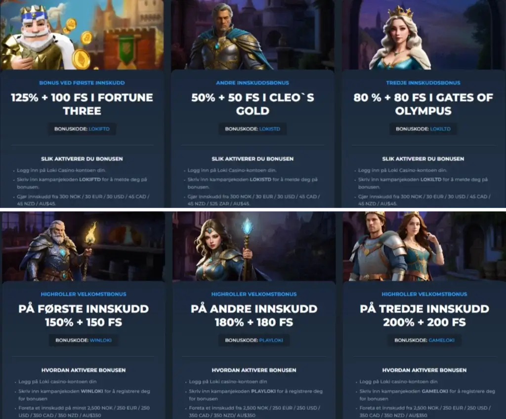 Loki-casino-velkomstbonuser